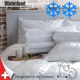 Warme Winterdecke mit Schafwolle