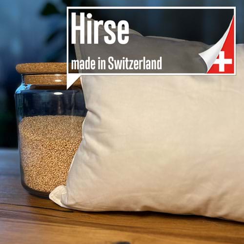 Hirsekissen aus der Schweiz